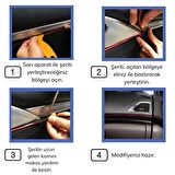 Mavi Araba Oto Trim Dekorasyon Şeridi Kauçuk Elastik Kolay Kurulum 5 metre Şerit Bant (2818)